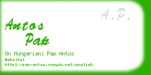 antos pap business card